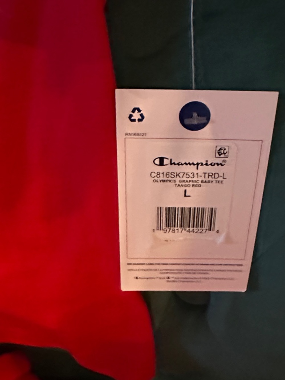 Champion Red Kids' Sweatpants & USA Tee Set - Picture 4 of 6